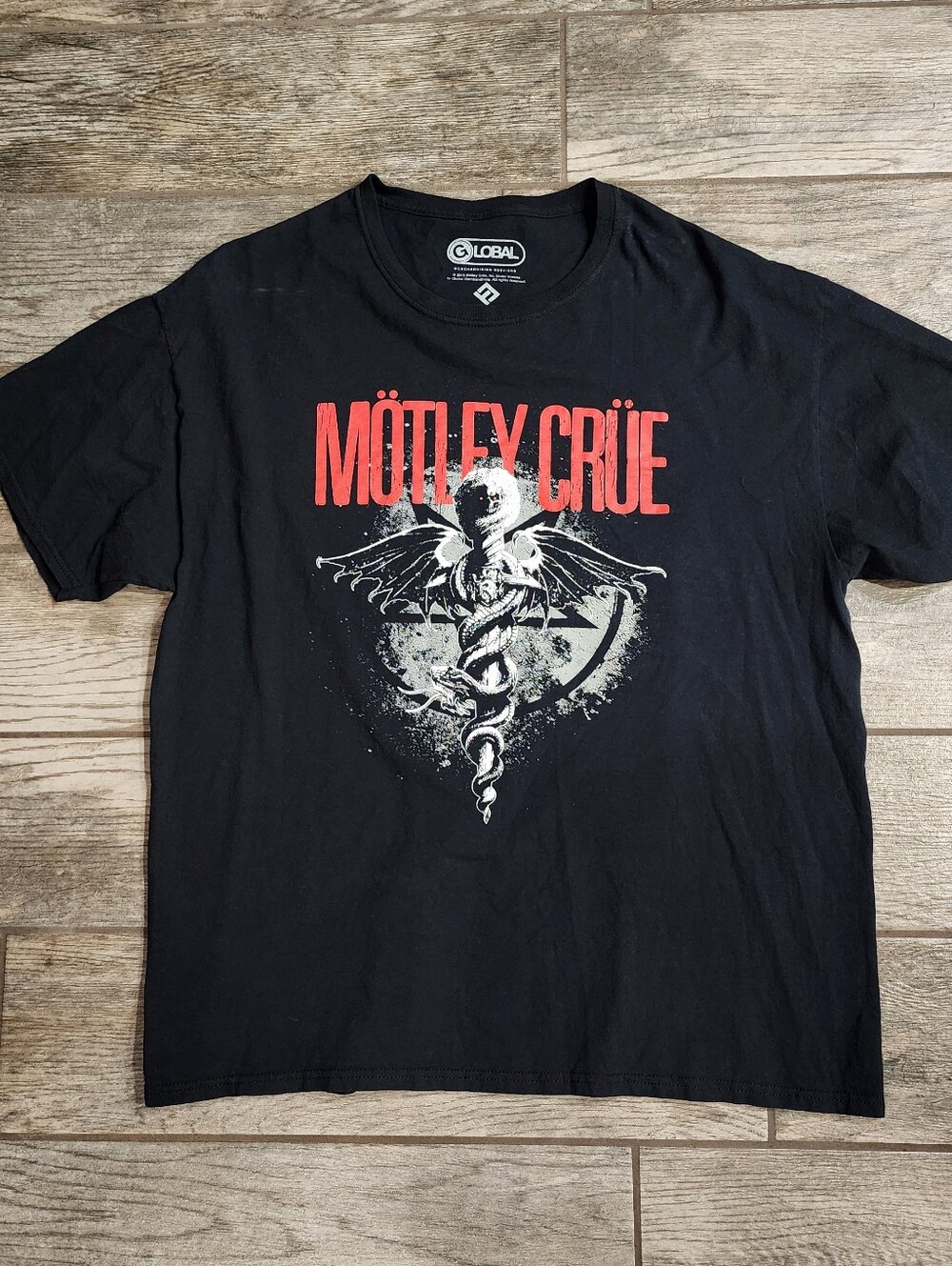 Motley Crew Black T Shirt XL